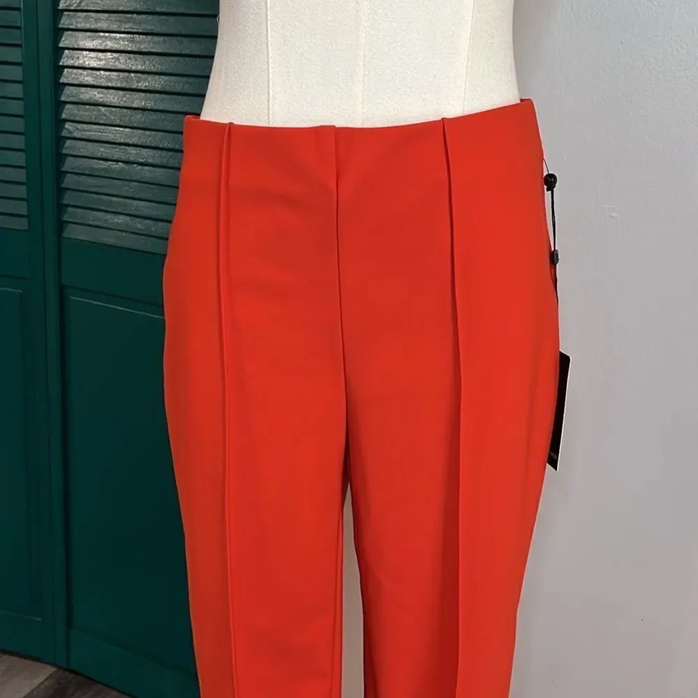 Jules & Leopold NWT pull on slim leg crop Elegant orange Women's Pants SP